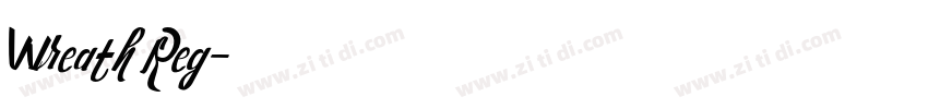 Wreath Reg字体转换
